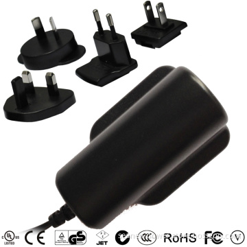 6W Series AC Adapter with Exchangeable AC Plugs